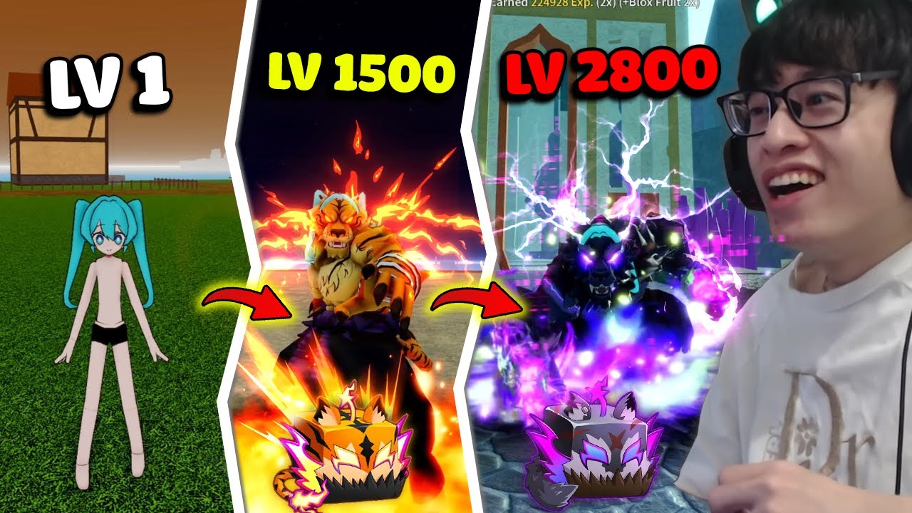 H&Ugrave;NG AKIRA H&Agrave;NH TR&Igrave;NH LV 1 - 2800 THỨC TỈNH TIGER WEREWOLF REWORK SI&Ecirc;U MẠNH PH&Aacute; ĐẢO BLOX FRUIT