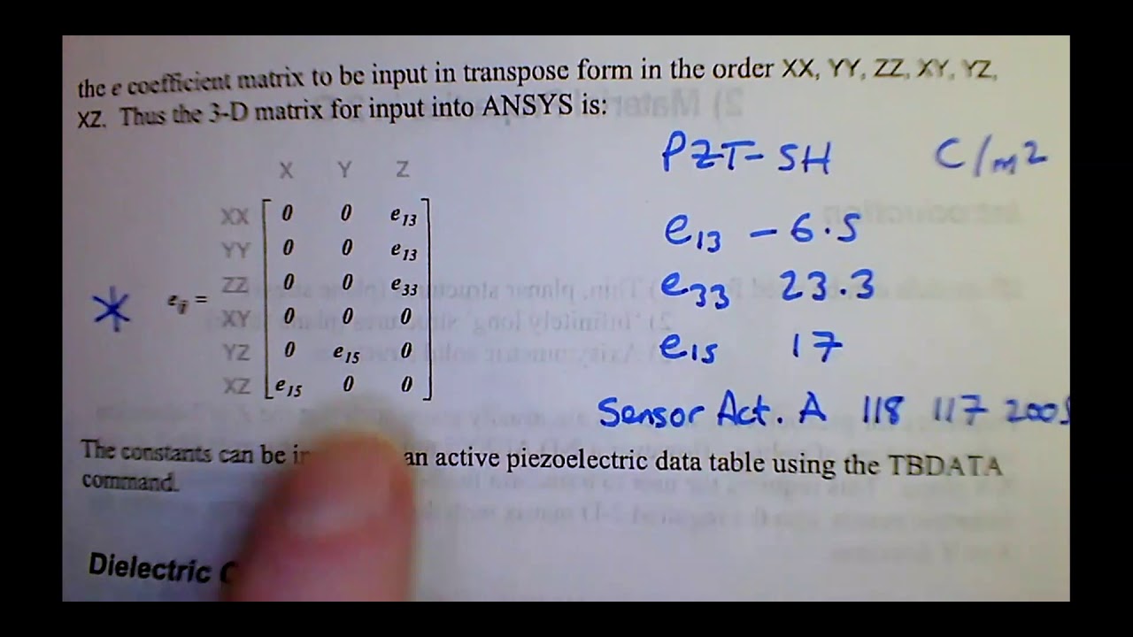 ANSYS Piezoelectric Modelling 1