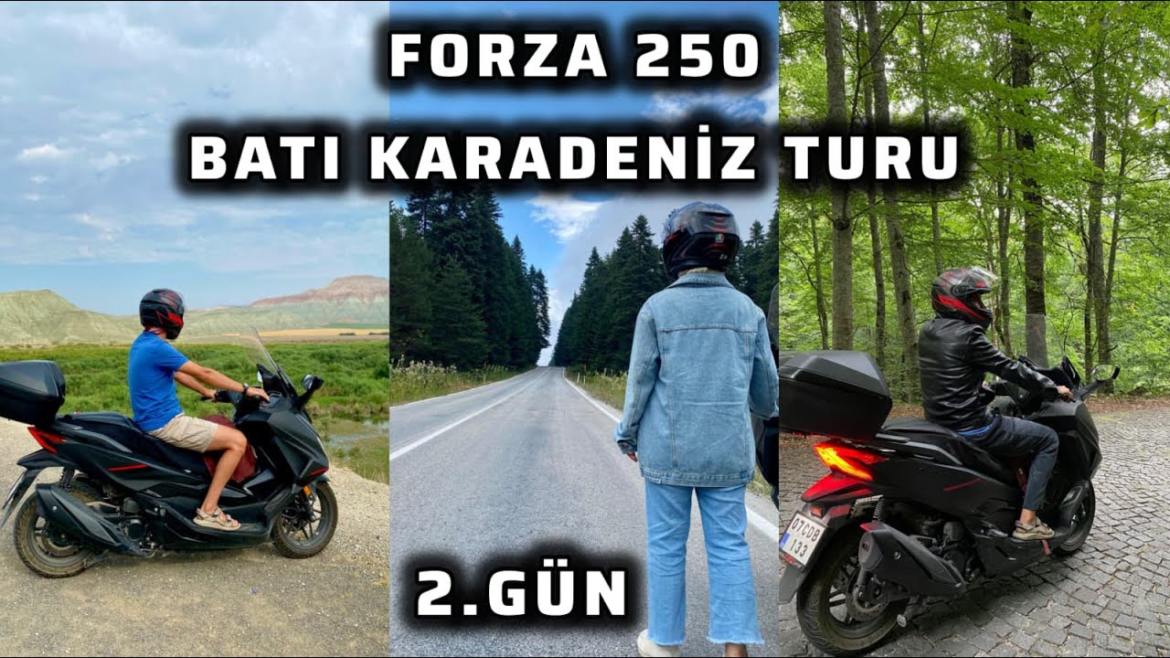 HONDA FORZA 250 İLE  BATI KARADENİZ TURU / 2.GÜN / VLOG - BOLU GÖLCÜK ABANT 
