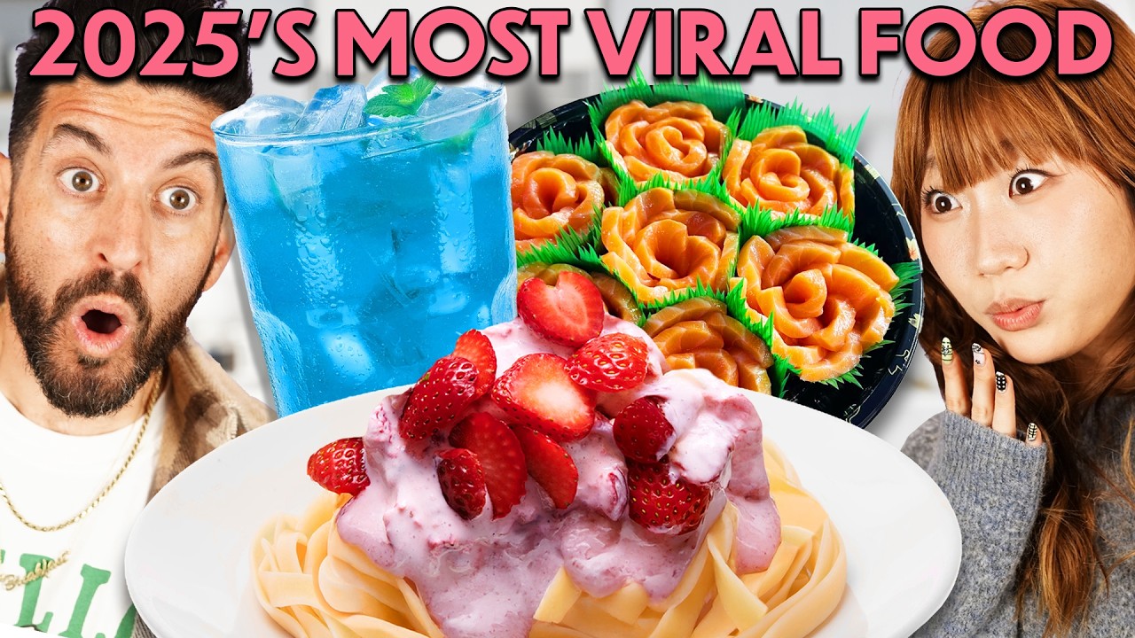 Trying & Rating 2025's Most Viral Foods! (ft. Josh Elkin!)