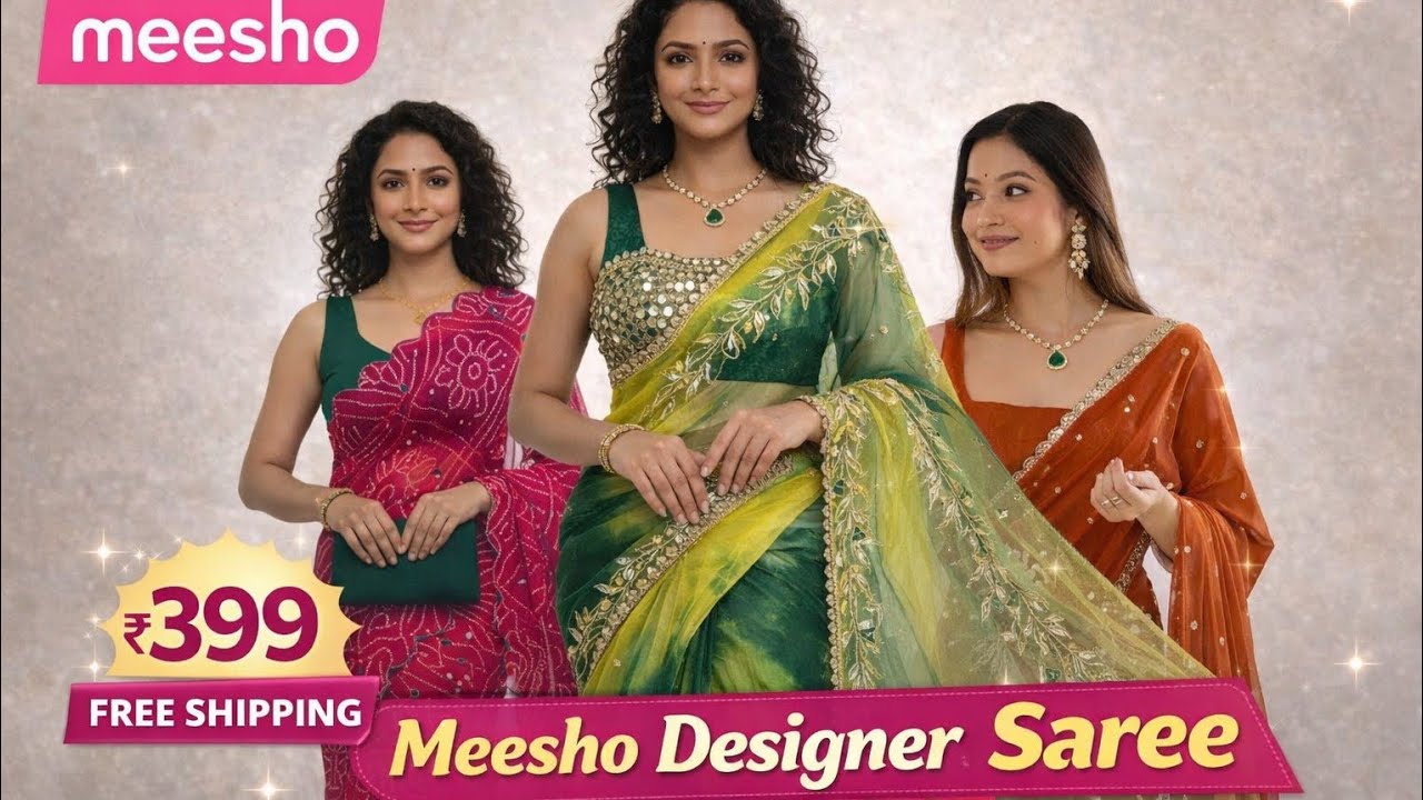 Meesho Trending Saree 👗 Starting Price 399 Only 🤫Loot Deal Jaldi jaldi Grab Krlo 
