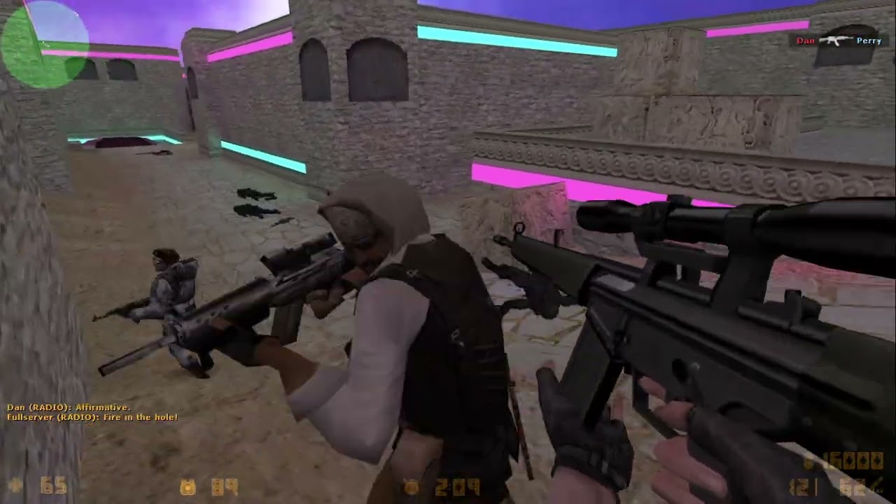 Dust neon map with sniper D3/AU-1 Sniper | No commentary