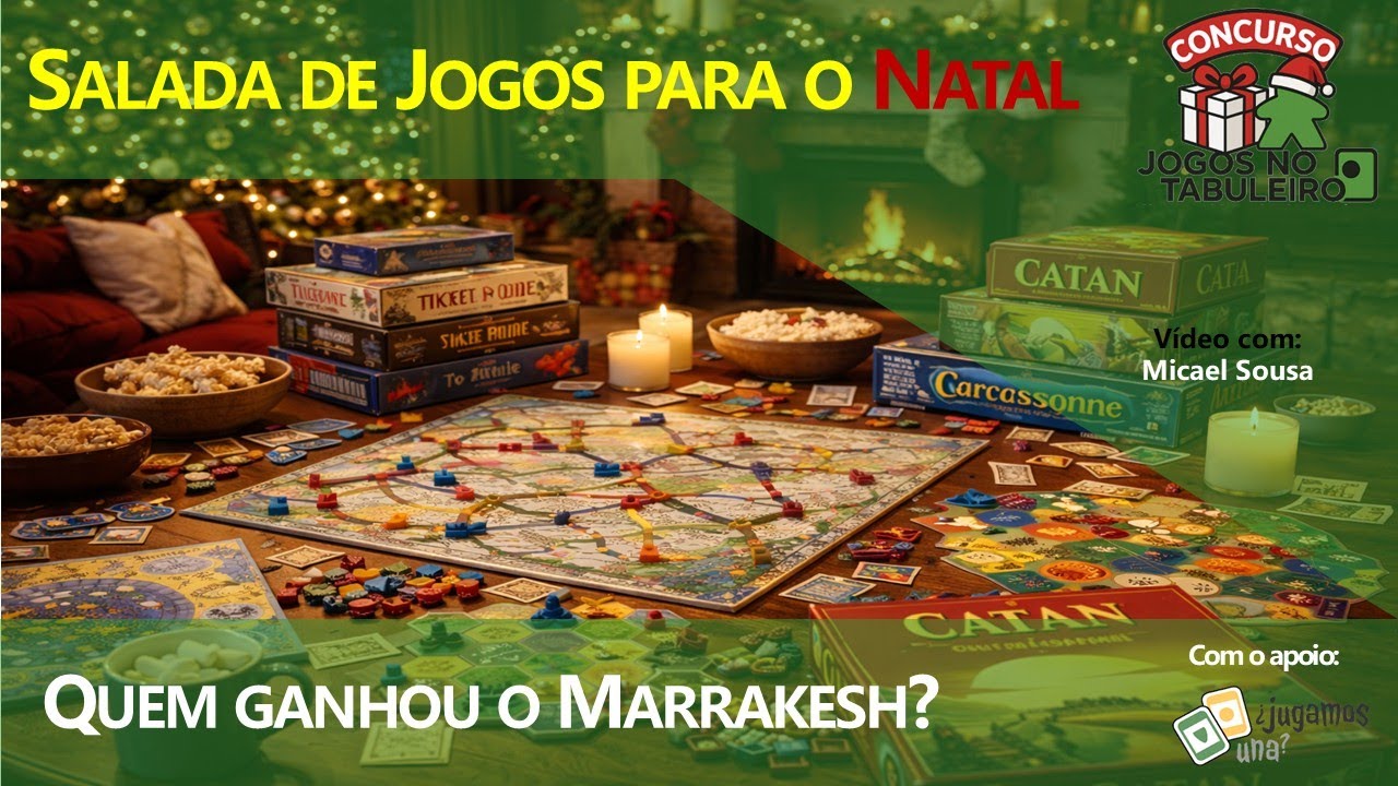 Saladas de Jogos para o Natal: As melhores recomendações da comunidade e o vencedor do Marrakesh!
