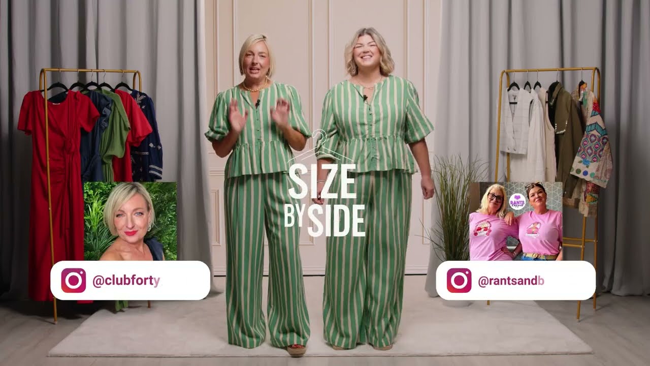 Festival Looks Size By Side with Claire (size 10) and Nina (size 18)