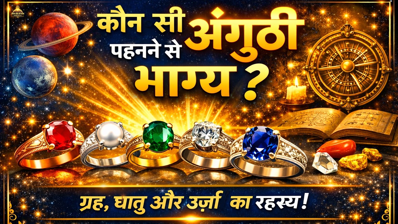 अंगूठी पहनते ही बदलेगा भाग्य! 😱 जानिए कौन-सी अंगूठी कब पहननी चाहिए | Ring Astrology Secrets