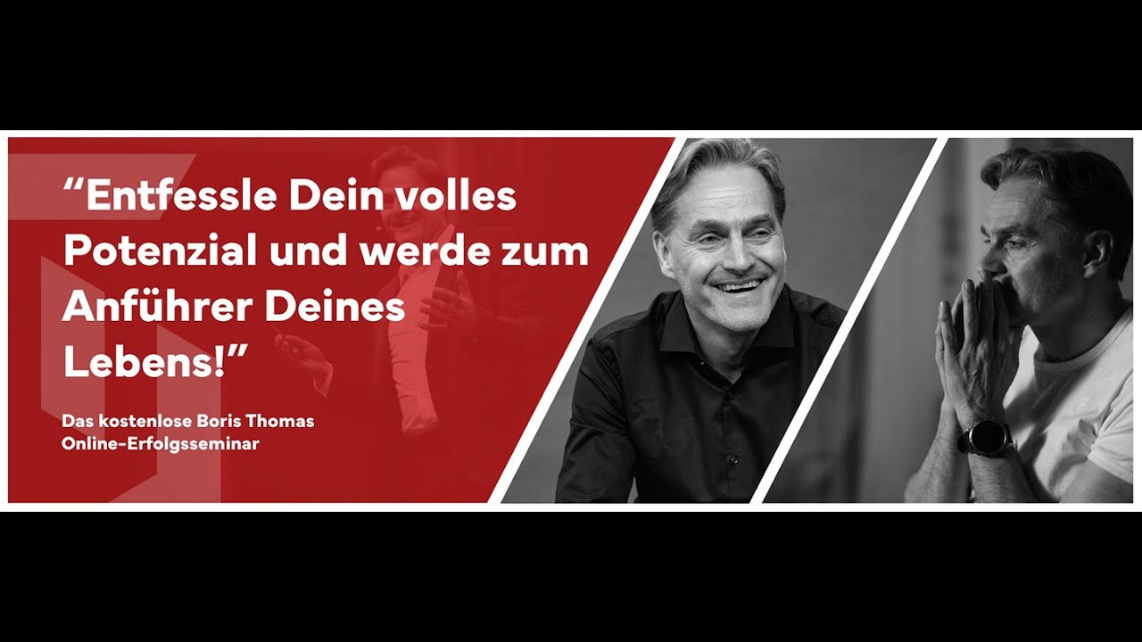 Werde Anführer Deines Lebens! Ein Seminar mit Boris Thomas.