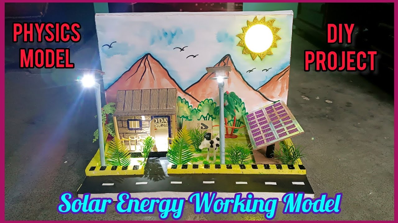 Solar Energy Working Model | solar energy project model #workingmodels #workingproject