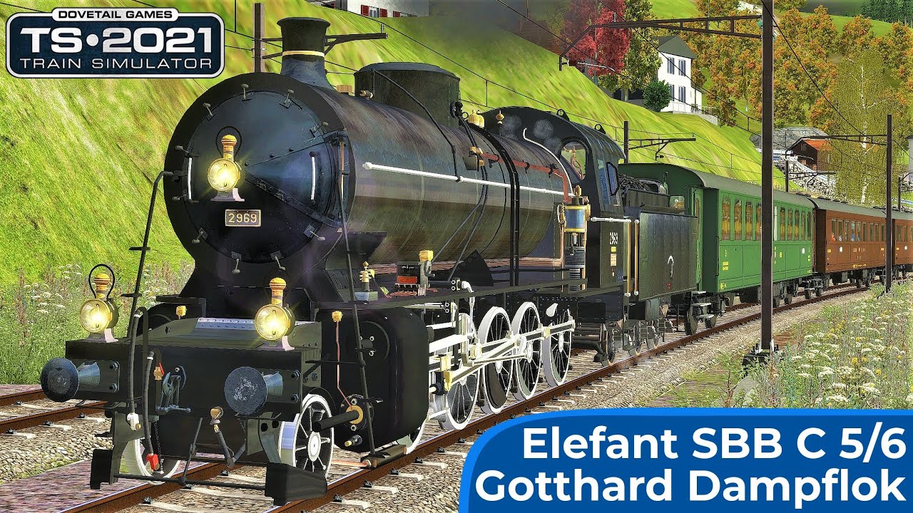 CHARTERZUG | Gotthard Panorama Express | TRAIN SIMULATOR 2021 | Elefant Dampflok – SBB Historic C5/6