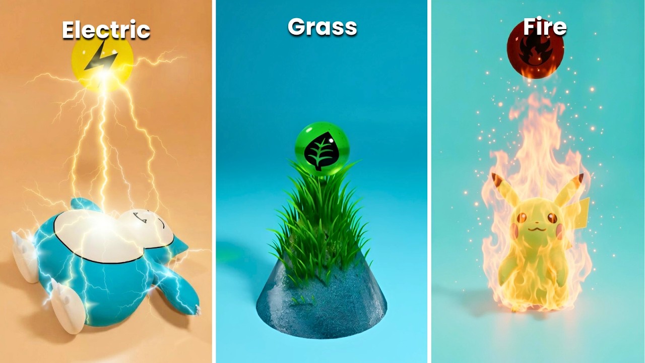 7 Minutes of Pok&eacute;mon Energy vs Pikachu & Snorlax | Ultimate 3D Animation