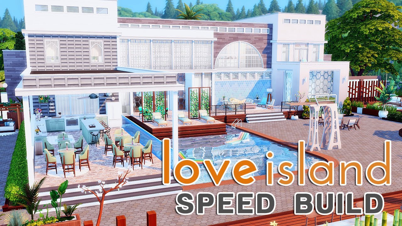 Вилла «Остров любви»: скоростная постройка | Строительство | The Sims 4