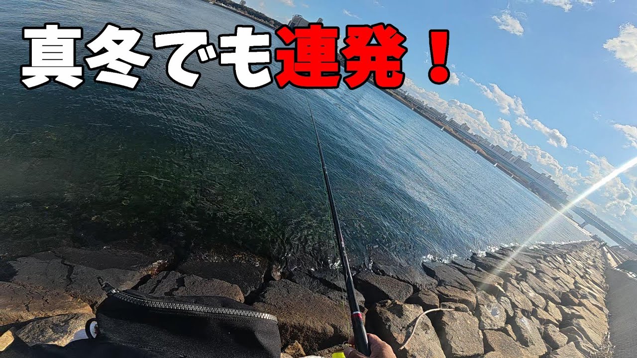真冬でも大物連発！釣り方解説コツを紹介します。