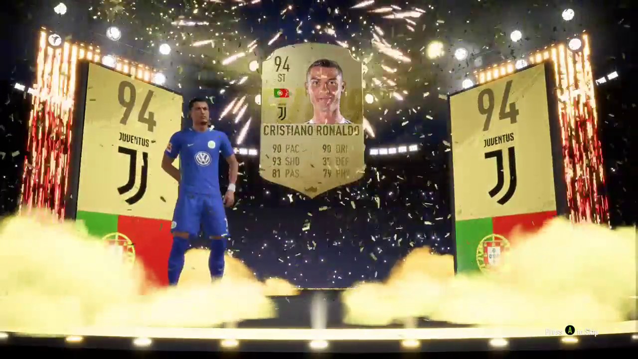 CR7 In a Two Rare Gold Players Pack (FIFA 19)