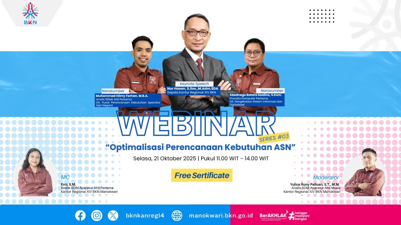 LIVE!!!! Optimalisasi Perencanaan Kebutuhan ASN
