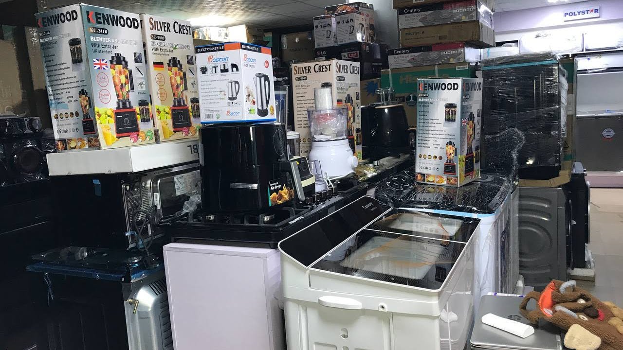 Price Of Washing Machine, Gas Cooker, Blenders, Washing Machine, Televisions, Jugs, Pressing Iron.