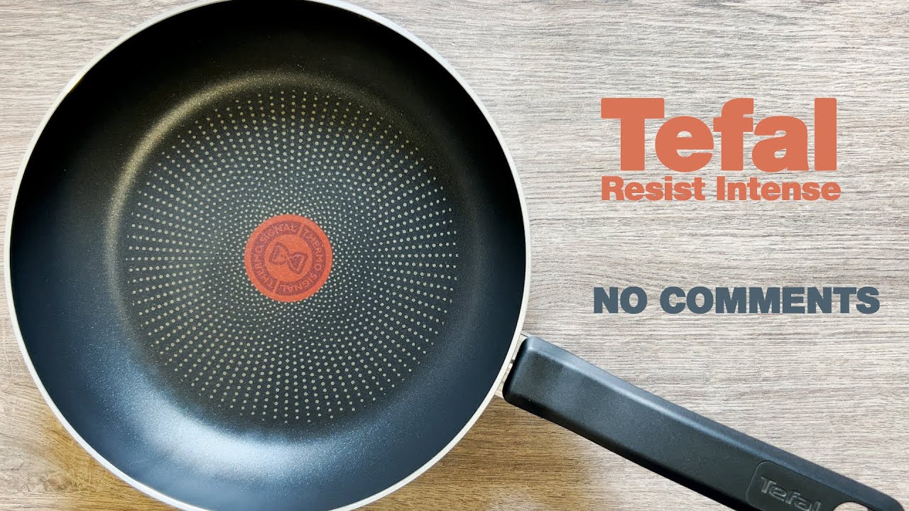 Frying pan Tefal Resist Intense 24 cm. Unboxing. Frying pan tefal first use