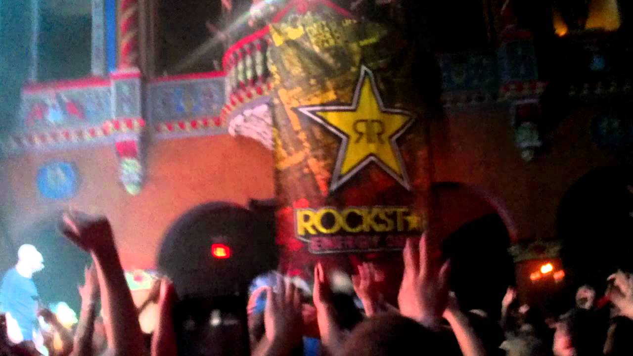 Steve Aoki and Datsik Concert 2012- Balcony Jump to Crowd Surfing Raft