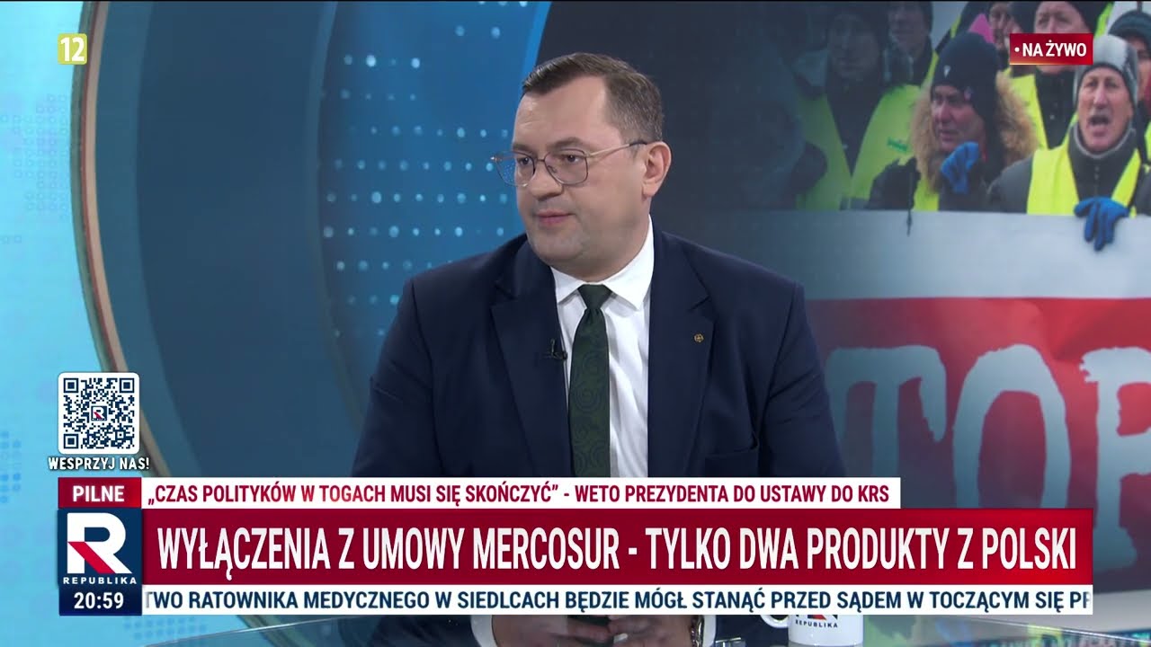 ZALEJE NAS TANIA ŻYWNOŚĆ. Umowa Mercosur to wyrok dla polskich firm | Gość Dzisiaj