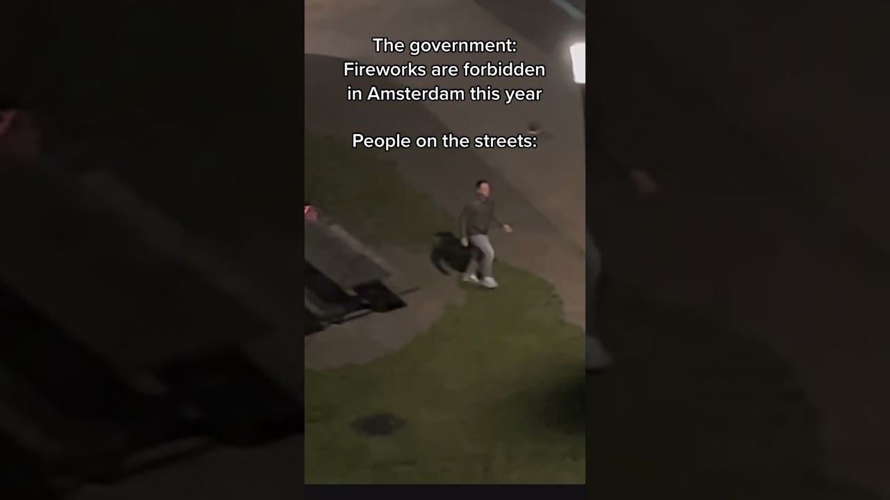 Oh well 😅My first NYE experience in The Netherlands! 🤣#vuurwerk #netherlands #livinginamsterdam