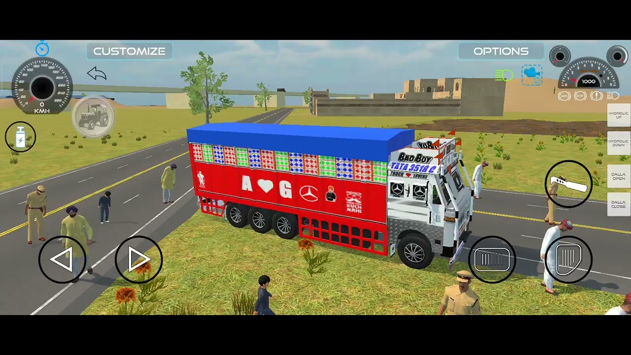 Indian Truck Driving 🚚 | Village Road Gameplay 🔥
