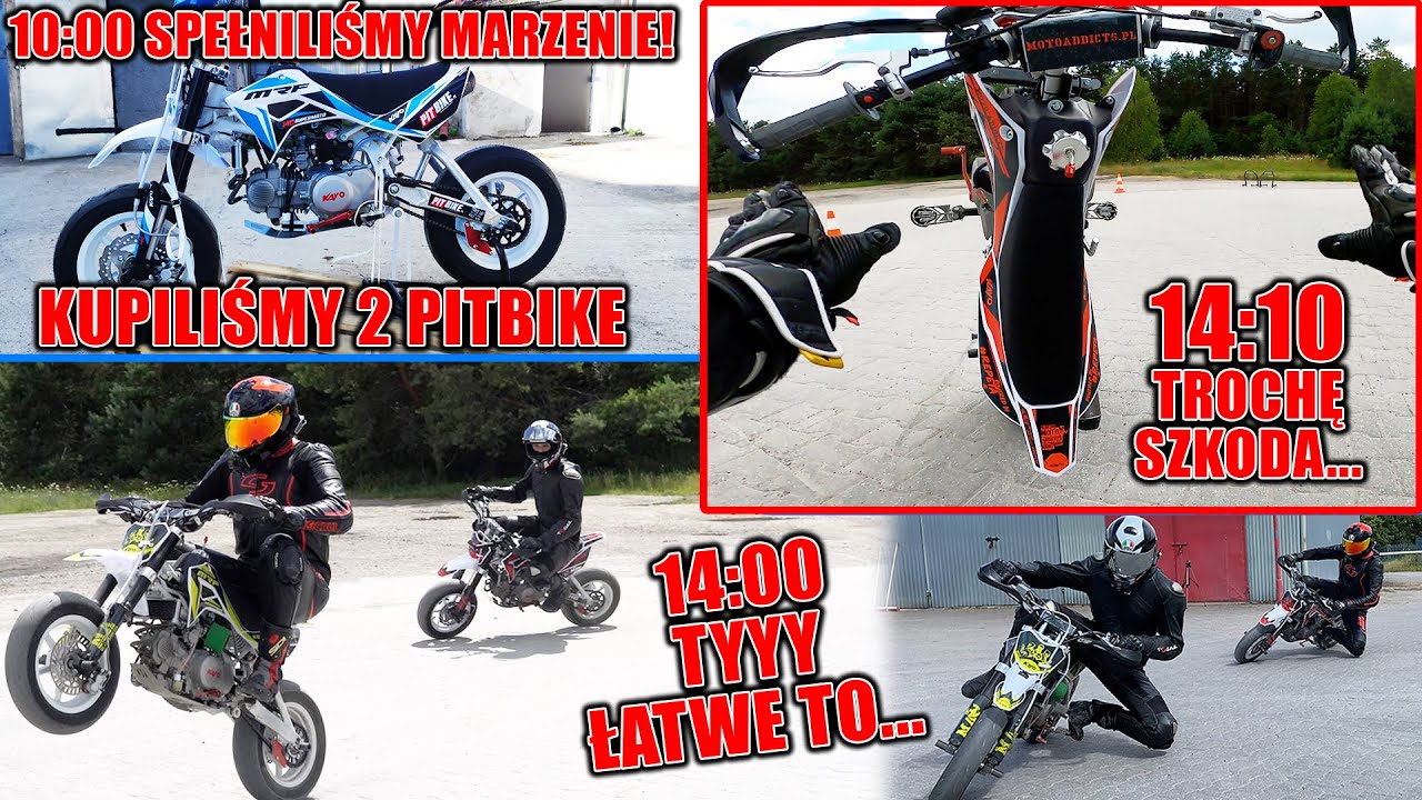 Udało się! Jak zgruzowac pitbike? To łatwe. Zobacz 😅 | Moto vlog Moto Addicts