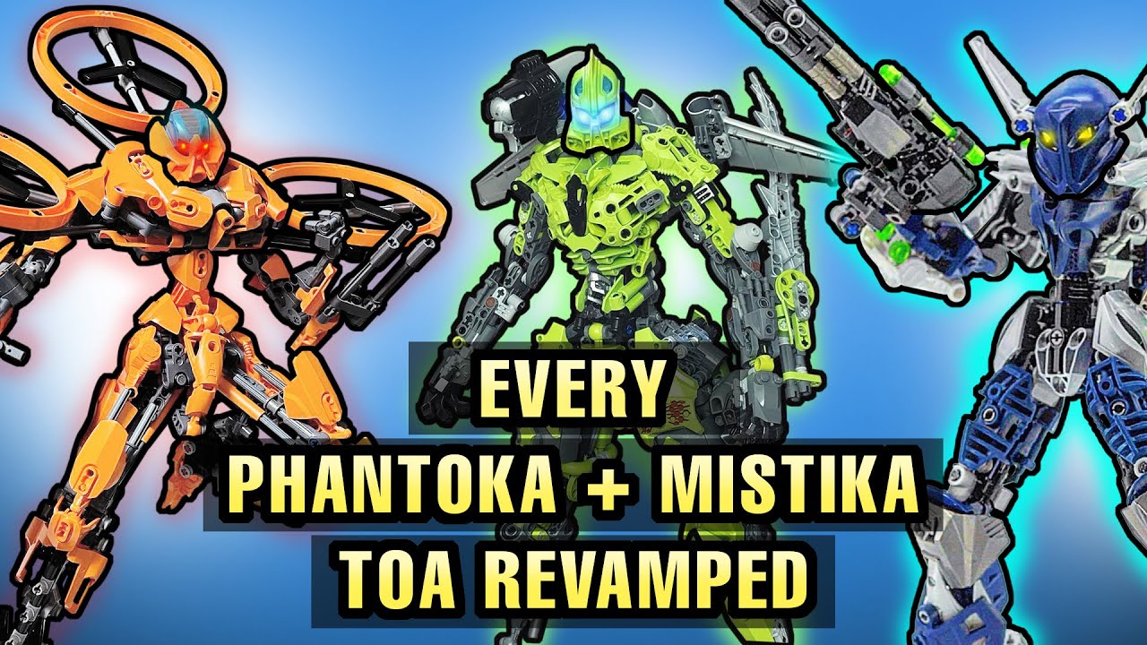 Every LEGO Bionicle PHANTOKA + MISTIKA TOA Built Better