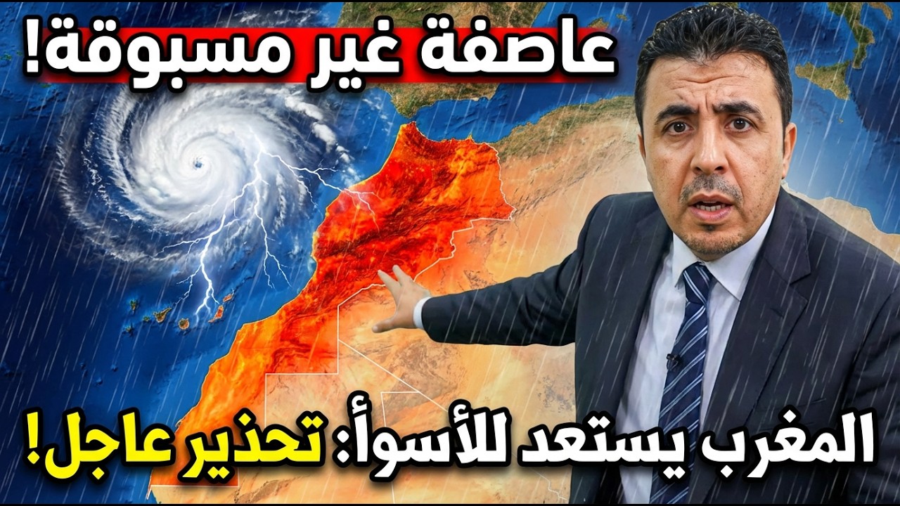 ما يحدث في شمال المغرب صادم! منخفض أطلسي قوي، فيضانات محتملة وتحذير عاجل 🚨🌧️
