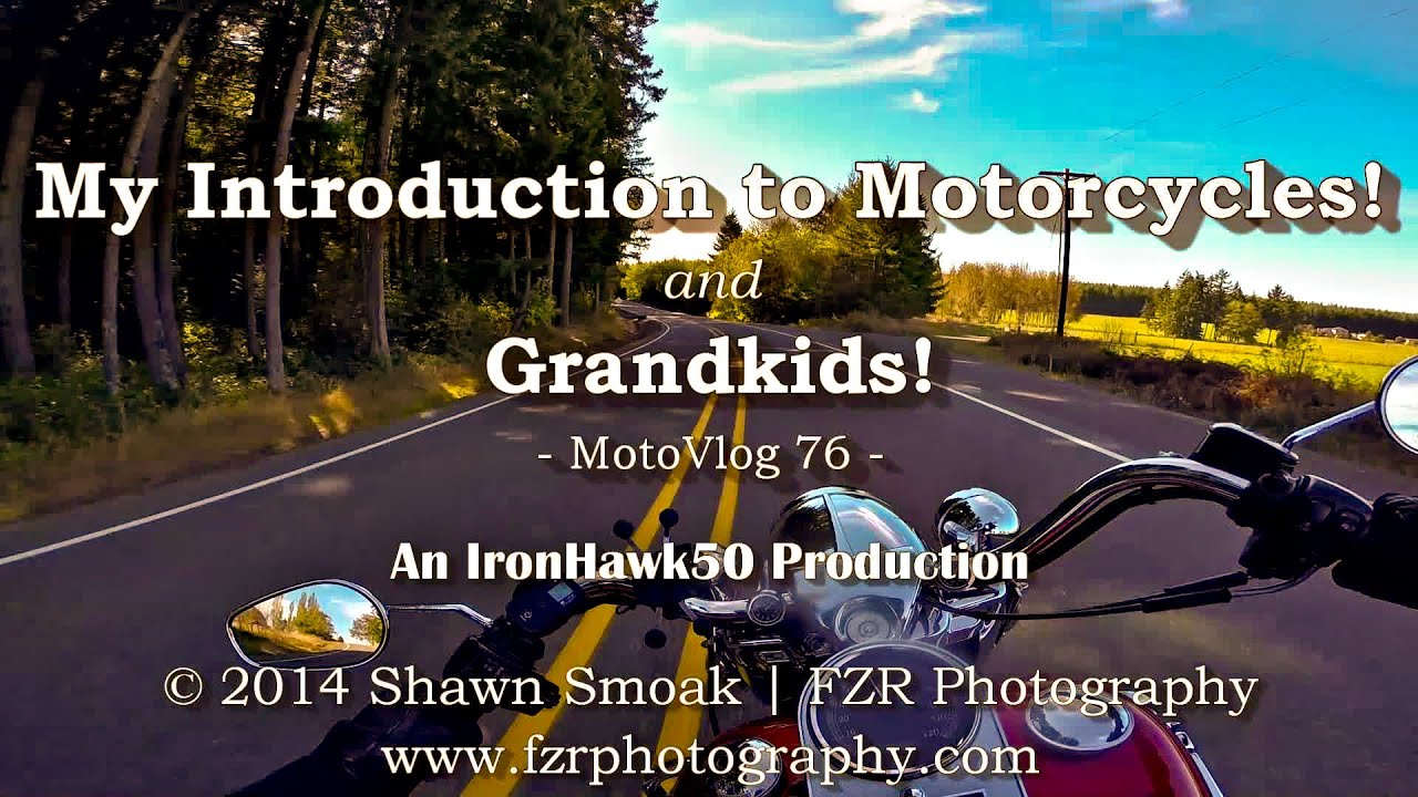 My Introduction to Motorcycles! - Grandkids! - Road King  | MotoVlog 76