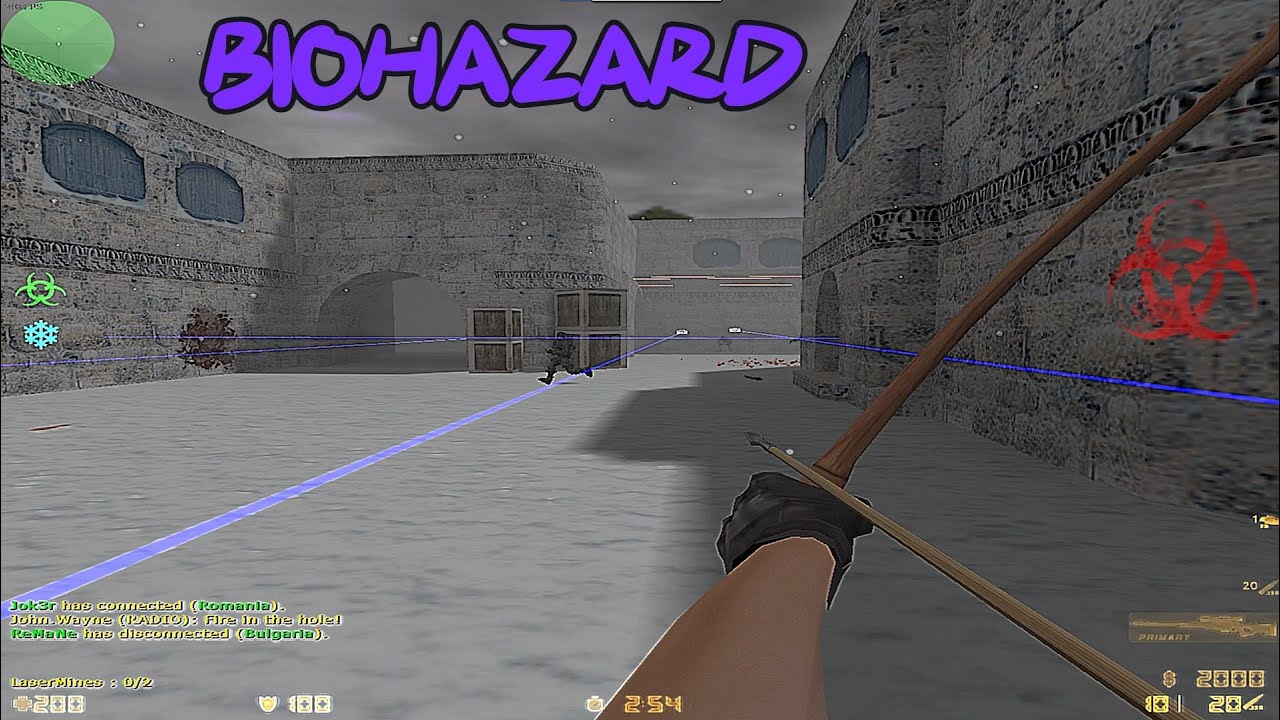 Counter-Strike 1.6 Biohazard mode | zm_dust2snow_2011 | Smoker | Bow | Speed | Akgold | zm.zmbio.ro