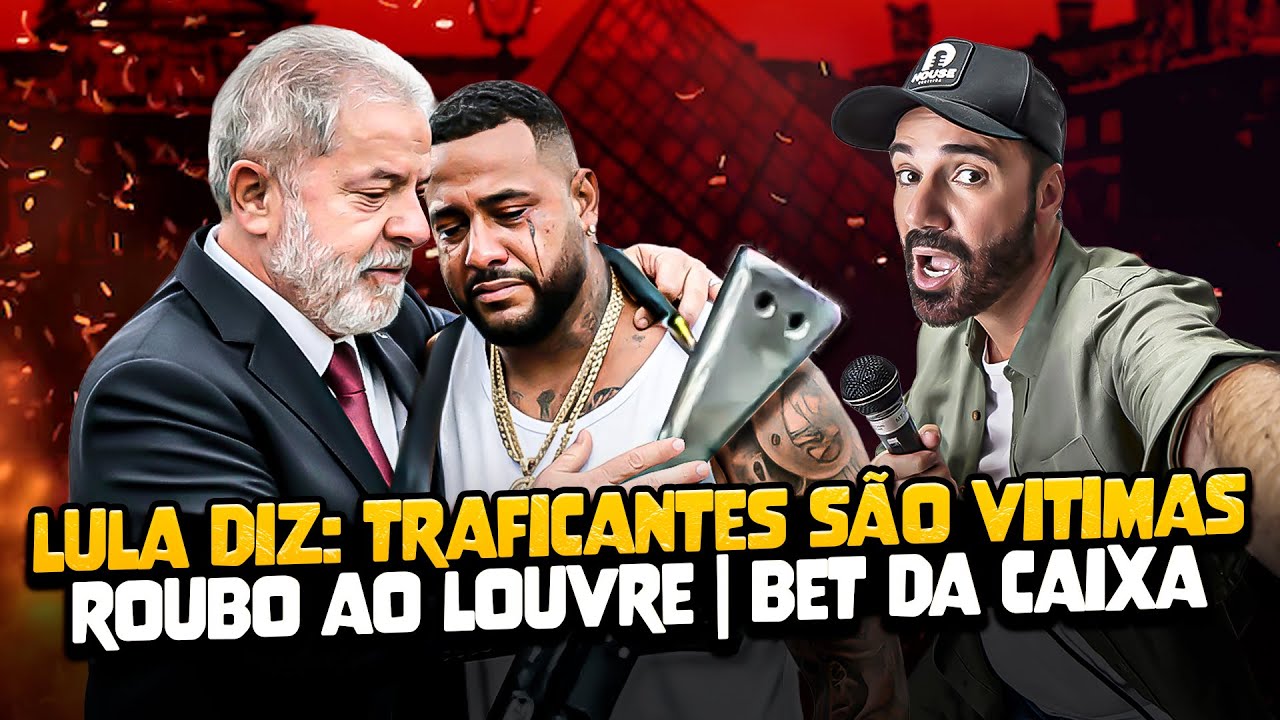 LULA DIZ QUE TRAFICANTES SÃO VÍTIMAS | ROUBO DO LOUVRE | A BET DA CAIXA - STAND UP DIOGO PORTUGAL