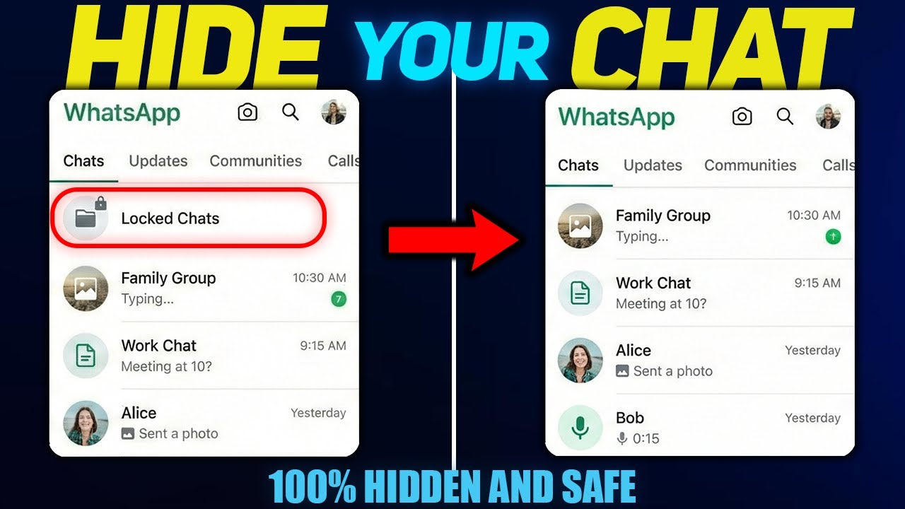 How to Hide Locked Chats Folder📁 ? (2026) | Hide Chat Locked Folder in WhatsApp