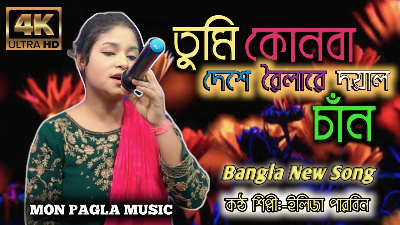 খুব কষ্টর গান।Tumi konba deshe roila re doyal।Mon Pagla music।Elija parbin। Bangla folk। Bicced gan