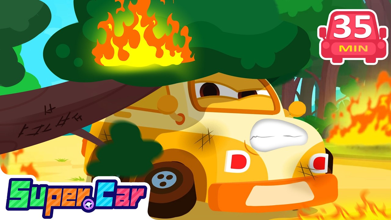Forest Rescue Mission in Full Swing! 🌲 | Fire Truck | Sprinkler | Rescue Car Cartoons | SuperCar