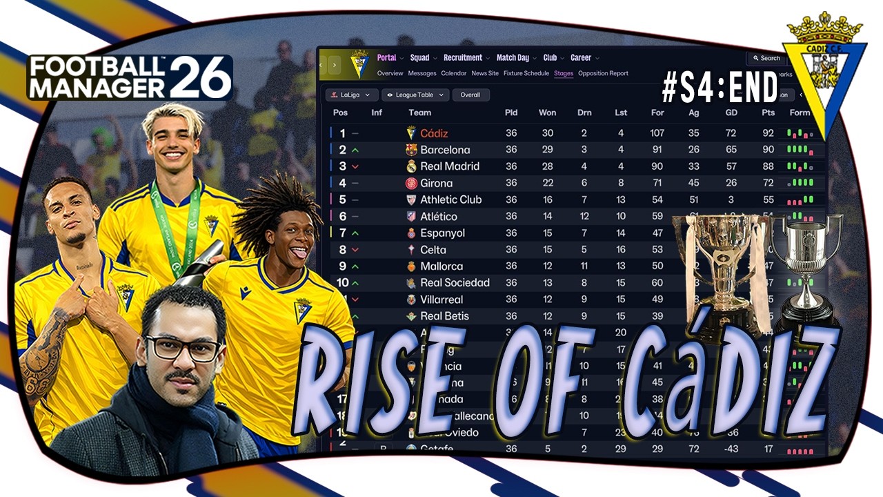 EAT, SLEEP, AND WINNING LALIGA 💛💙 | Cádiz CF FM 26 (S4:END)