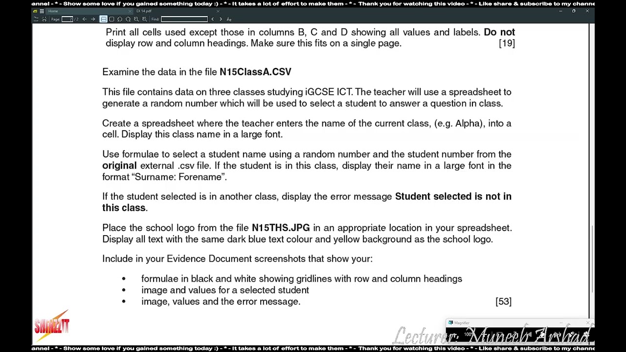 14C A1 IT | Решение для Excel EX 14 | Лекция | 12 11 2025