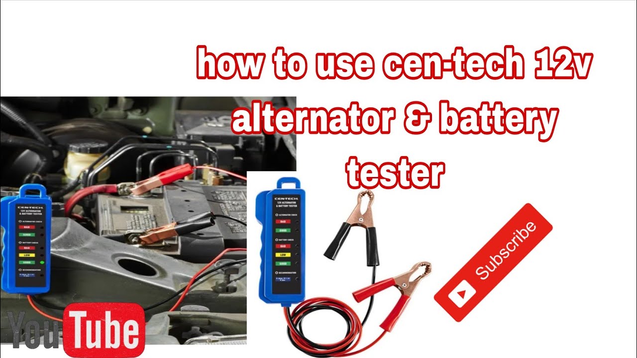 How to use Cen-Tech 12v alternator & battery tester 