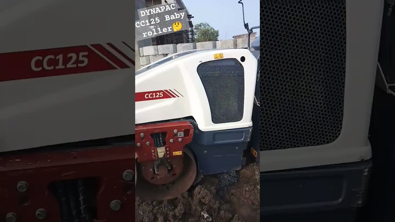 DYNAPAC CC125 BABY ROLLER #construction equipment #viral #trending #shorts video.