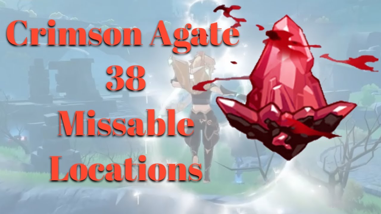 Crimson agate Genshin impact Hidden locations you might be missing Guide