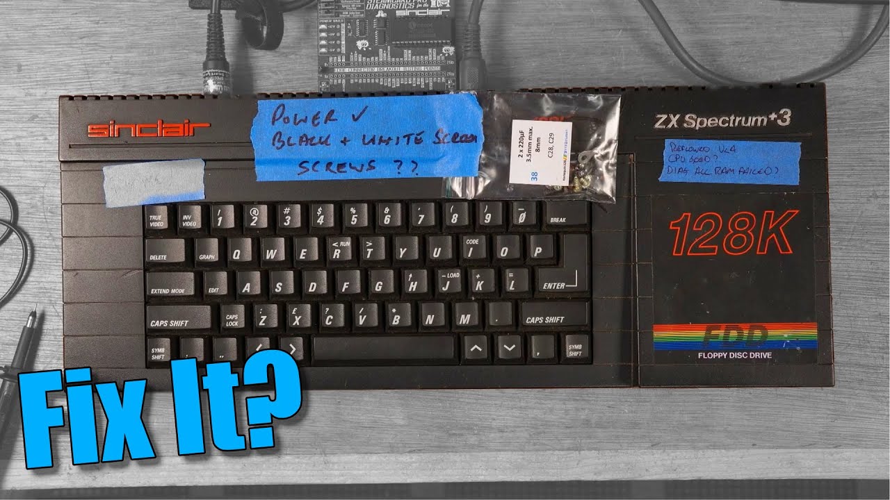 Ремонт ZX Spectrum Plus3 + обслуживание дисковода