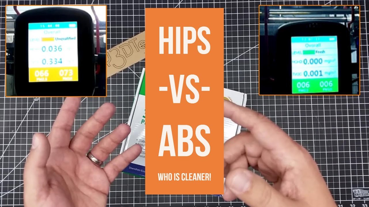 3D Print Air Quality - HIPS -vs- ABS Whos Cleaner!