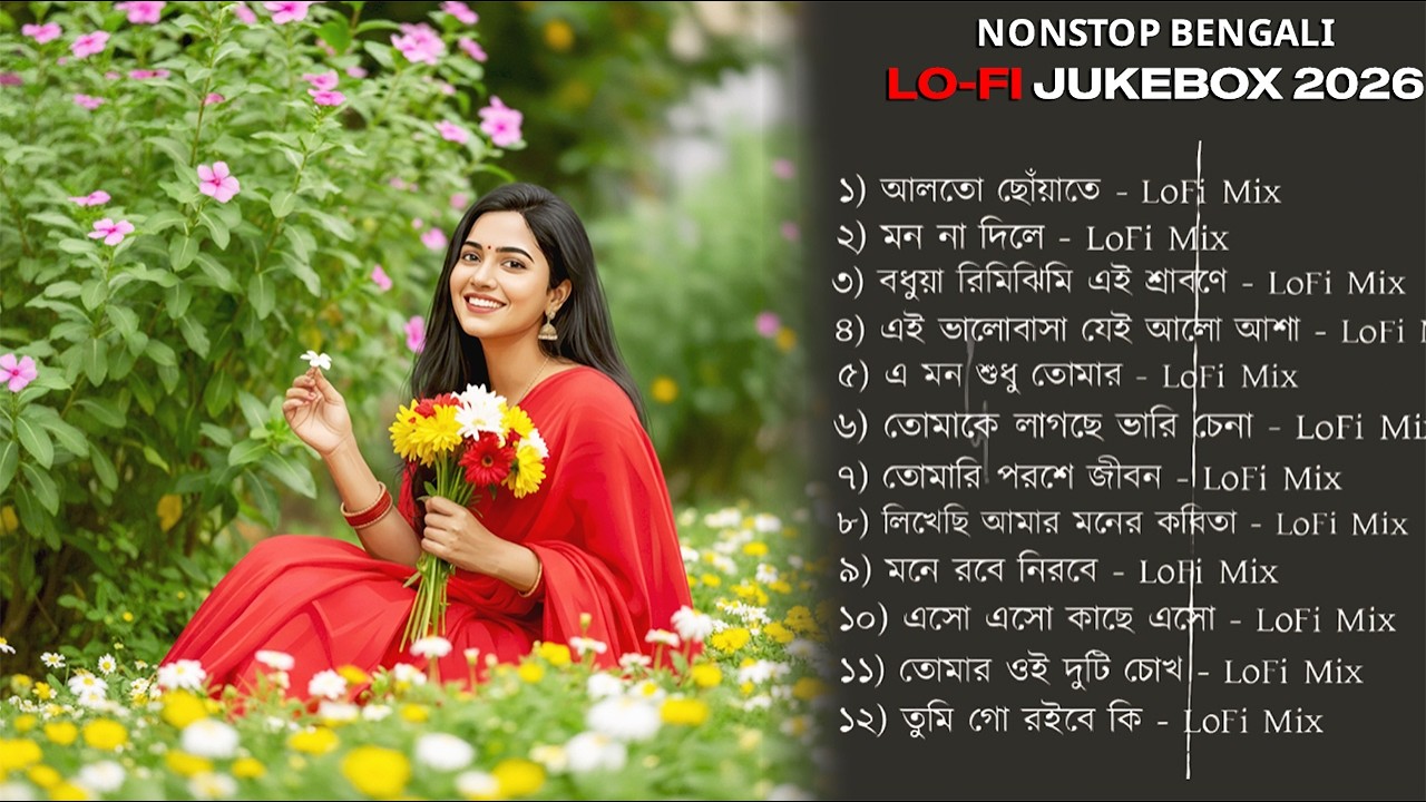 Bangla Romantic Lo-Fi Jukebox 2026 | মন ভালো করা চিরসবুজ লফি গান | Slowed + Reverb | Midnight Vibes