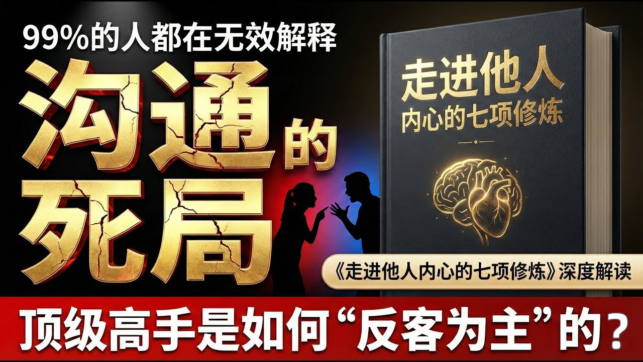 別再解釋了！3個高情商溝通技巧，瞬間化解衝突與誤解｜《走進他人內心的七項修煉》