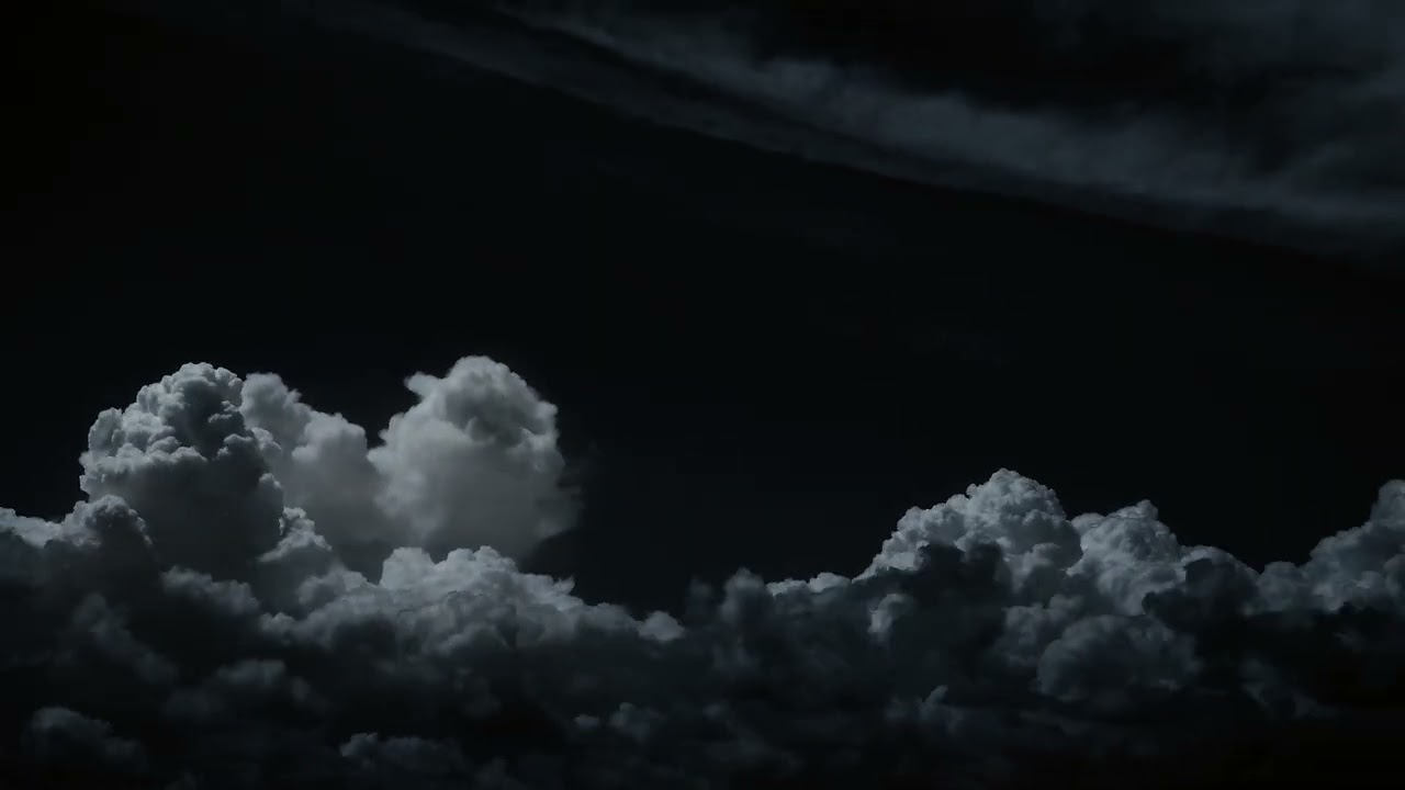 Night Clouds Brown Noise 🌙☁️ Deep Sleep & Relaxation (10 Hours)