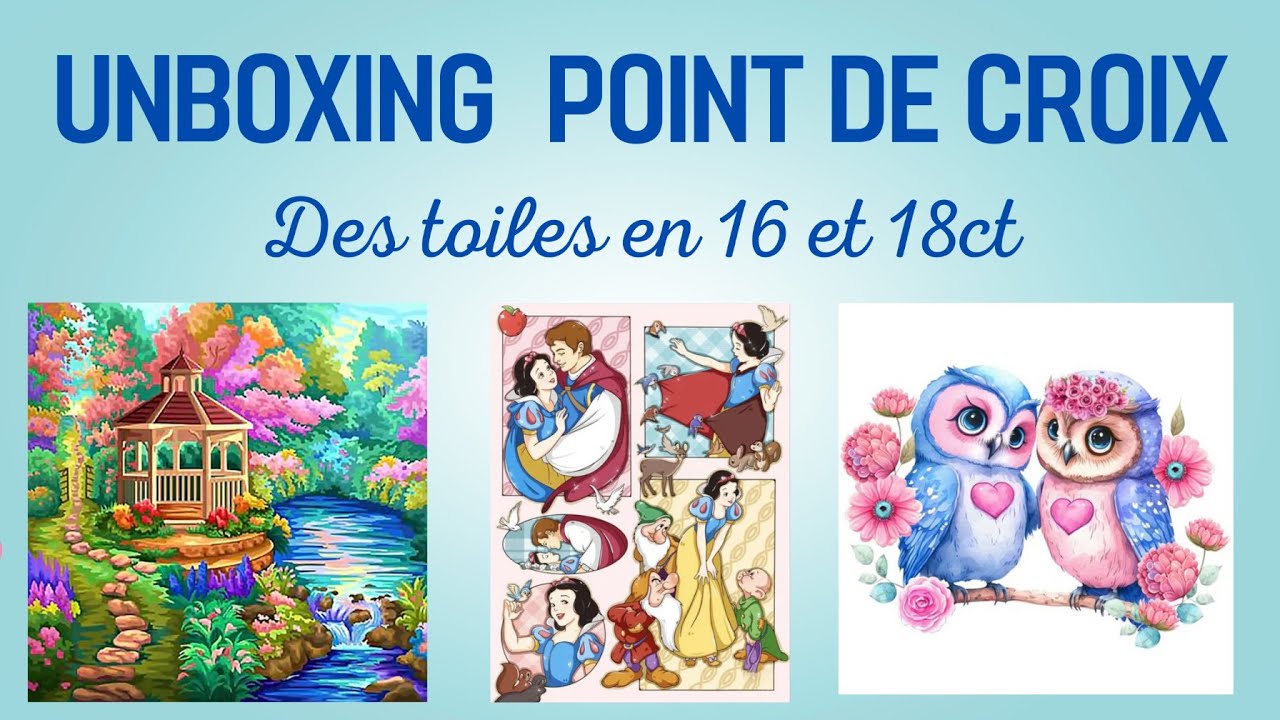 Nouvelles toiles de point de croix en 16 et 18ct #gbfke #crossstitch #pointdecroix