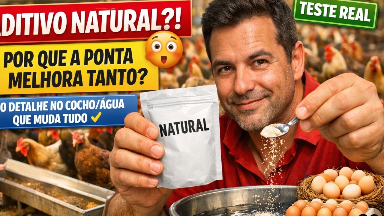 O aditivo NATURAL que aumenta instantaneamente a postura de ovos em suas galinhas!