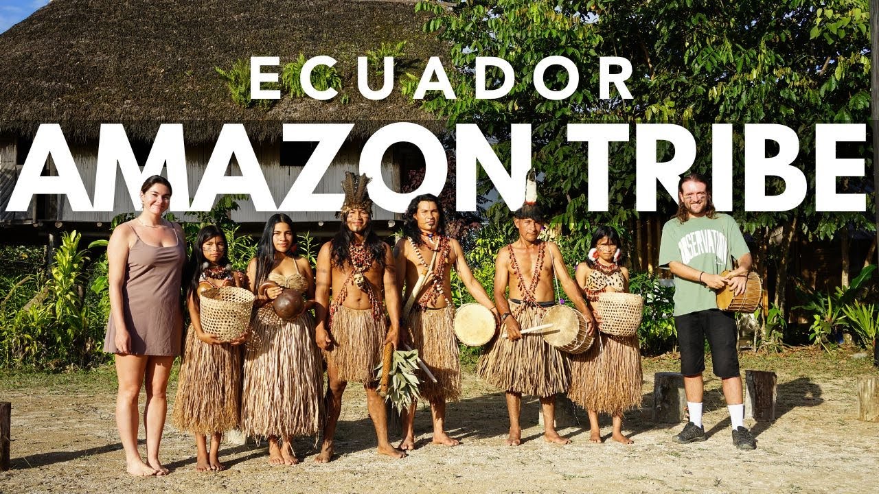 36 Hours with an AMAZON JUNGLE TRIBE in Ecuador...