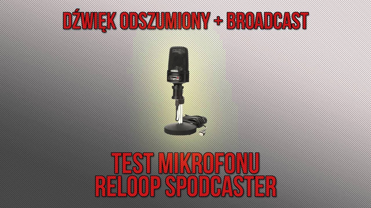 RELOOP Spodcaster - Test mikrofonu