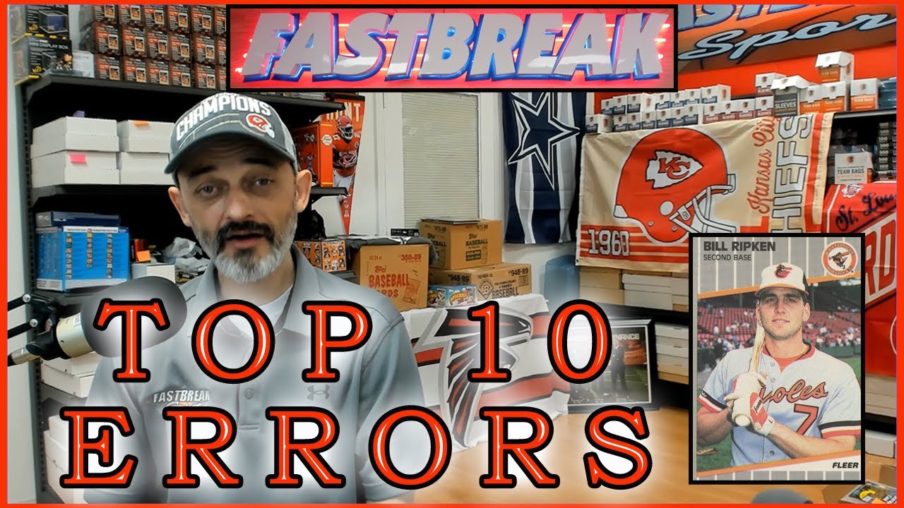 Top 10 Most Valuable Baseball Error Cards of the 1980's and How To Find Them