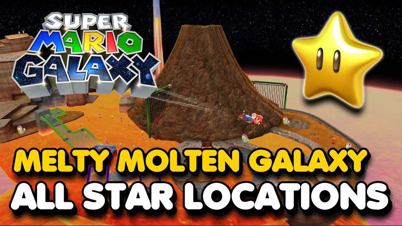 Super Mario Galaxy - Melty Molten Galaxy - All Star Locations Walkthrough (Switch 2)