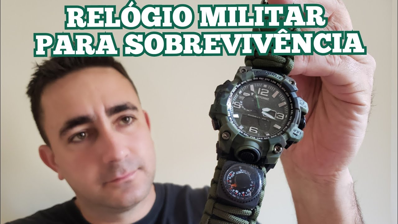 RELÓGIO MILITAR PARA SOBREVIVÊNCIA.