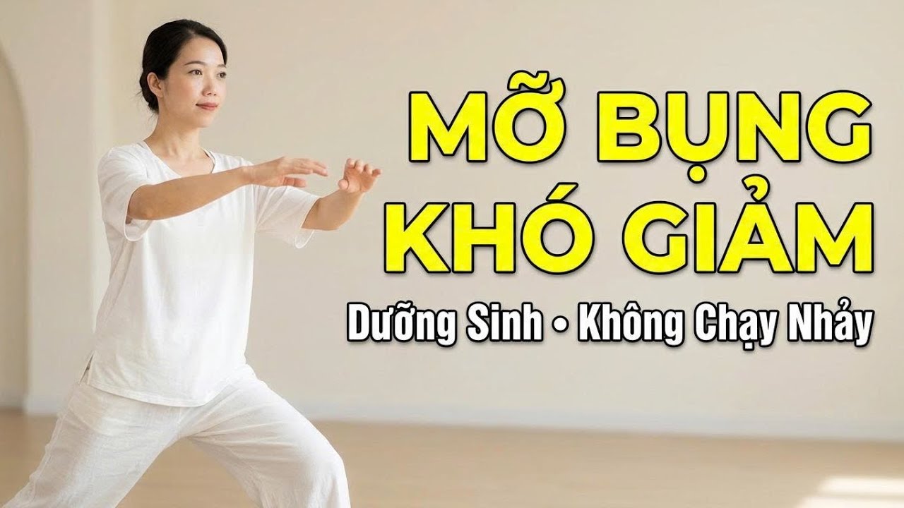 BỤNG DƯỚI CỨNG | PHỤ NỮ SAU 35 TẬP NHẸ GIÚP BỤNG MỀM LẠI – DƯỠNG SINH AN TOÀN KHÔNG CHẠY NHẢY